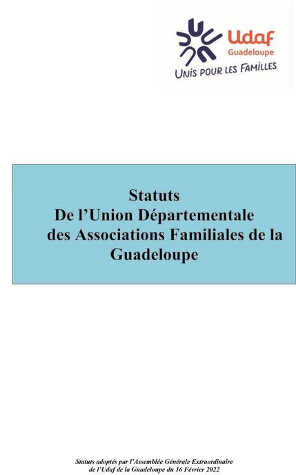Documents institutionnels - Udaf 971 Guadeloupe